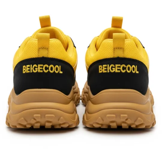 BEIGECOOL Yellow Sneakers – Casual Sport Edition